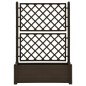 vidaXL Jardinera con enrejado PP moca 100x43x142 cm vidaXL Jardinera con enrejado PP moca 100x43x142 cm