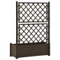 vidaXL Jardinera con enrejado PP moca 100x43x142 cm vidaXL Jardinera con enrejado PP moca 100x43x142 cm