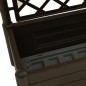 vidaXL Jardinera con enrejado PP moca 100x43x142 cm vidaXL Jardinera con enrejado PP moca 100x43x142 cm