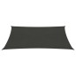 vidaXL Toldo de vela gris antracita HDPE 160 g/m² 4x5 m