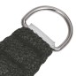 vidaXL Toldo de vela gris antracita HDPE 160 g/m² 4x5 m