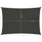 vidaXL Toldo de vela gris antracita HDPE 160 g/m² 4x5 m