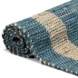 vidaXL Alfombra hecha a mano de yute azul 120x180 cm vidaXL Alfombra hecha a mano de yute azul 120x180 cm