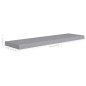 vidaXL Estantes flotantes de pared 2 uds MDF gris 90x23,5x3,8 cm vidaXL Estantes flotantes de pared 2 uds MDF gris 90x23,5x3,8 cm