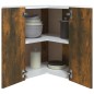 vidaXL Armario colgante de esquina madera ingeniería roble ahumado vidaXL Armario colgante de esquina madera ingeniería roble ahumado