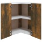 vidaXL Armario colgante de esquina madera ingeniería roble ahumado vidaXL Armario colgante de esquina madera ingeniería roble ahumado