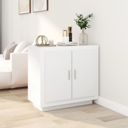 vidaXL Aparador de madera contrachapada blanco 80x40x75 cm