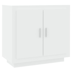 vidaXL Aparador de madera contrachapada blanco 80x40x75 cm
