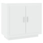 vidaXL Aparador de madera contrachapada blanco 80x40x75 cm vidaXL Aparador de madera contrachapada blanco 80x40x75 cm