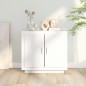 vidaXL Aparador de madera contrachapada blanco 80x40x75 cm vidaXL Aparador de madera contrachapada blanco 80x40x75 cm