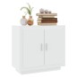 vidaXL Aparador de madera contrachapada blanco 80x40x75 cm vidaXL Aparador de madera contrachapada blanco 80x40x75 cm