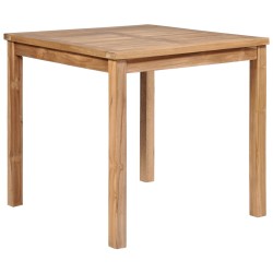 vidaXL Set de comedor exterior 5 piezas de madera maciza de teca
