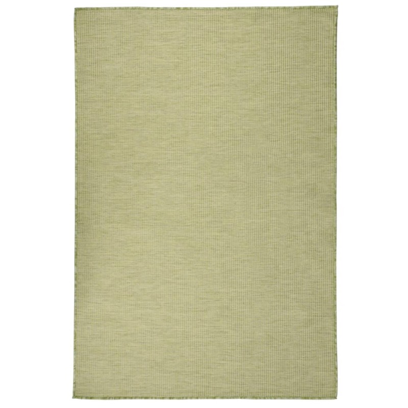 vidaXL Alfombra de exterior de tejido plano verde 120x170 cm vidaXL Alfombra de exterior de tejido plano verde 120x170 cm