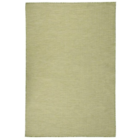 vidaXL Alfombra de exterior de tejido plano verde 120x170 cm