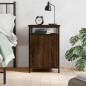 vidaXL Mesita de noche madera contrachapada marrón roble 40x42x60 cm vidaXL Mesita de noche madera contrachapada marrón roble 40x42x60 cm