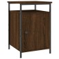 vidaXL Mesita de noche madera contrachapada marrón roble 40x42x60 cm vidaXL Mesita de noche madera contrachapada marrón roble 40x42x60 cm