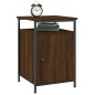 vidaXL Mesita de noche madera contrachapada marrón roble 40x42x60 cm vidaXL Mesita de noche madera contrachapada marrón roble 40x42x60 cm