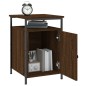 vidaXL Mesita de noche madera contrachapada marrón roble 40x42x60 cm vidaXL Mesita de noche madera contrachapada marrón roble 40x42x60 cm