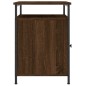 vidaXL Mesita de noche madera contrachapada marrón roble 40x42x60 cm vidaXL Mesita de noche madera contrachapada marrón roble 40x42x60 cm