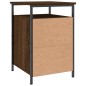 vidaXL Mesita de noche madera contrachapada marrón roble 40x42x60 cm vidaXL Mesita de noche madera contrachapada marrón roble 40x42x60 cm