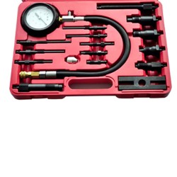 vidaXL Kit comprobador de compresión de motor de diesel 17 piezas  