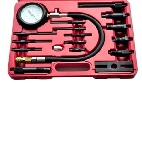 vidaXL Kit comprobador de compresión de motor de diesel 17 piezas  