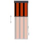 vidaXL Estor enrollable de exterior naranja y marrón 60x250 cm