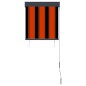 vidaXL Estor enrollable de exterior naranja y marrón 60x250 cm