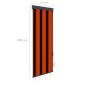 vidaXL Estor enrollable de exterior naranja y marrón 60x250 cm