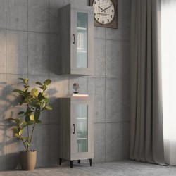 vidaXL Armario de pared colgante gris Sonoma 34,5x34x90 cm