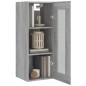 vidaXL Armario de pared colgante gris Sonoma 34,5x34x90 cm vidaXL Armario de pared colgante gris Sonoma 34,5x34x90 cm