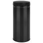 vidaXL Cubo de basura con sensor automático 80L acero al carbono negro vidaXL Cubo de basura con sensor automático 80L acero al carbono negro
