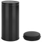 vidaXL Cubo de basura con sensor automático 80L acero al carbono negro vidaXL Cubo de basura con sensor automático 80L acero al carbono negro