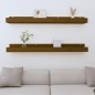 vidaXL Estantes de pared 2 uds madera de pino marrón miel 110x12x9 cm vidaXL Estantes de pared 2 uds madera de pino marrón miel 110x12x9 cm