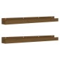 vidaXL Estantes de pared 2 uds madera de pino marrón miel 110x12x9 cm vidaXL Estantes de pared 2 uds madera de pino marrón miel 110x12x9 cm