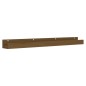 vidaXL Estantes de pared 2 uds madera de pino marrón miel 110x12x9 cm vidaXL Estantes de pared 2 uds madera de pino marrón miel 110x12x9 cm