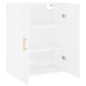 vidaXL Armario de pared blanco brillante 69,5x34x90 cm