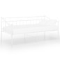 vidaXL Estructura de sofá cama de metal blanco 90x200 cm