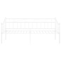 vidaXL Estructura de sofá cama de metal blanco 90x200 cm
