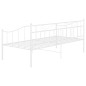 vidaXL Estructura de sofá cama de metal blanco 90x200 cm