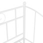 vidaXL Estructura de sofá cama de metal blanco 90x200 cm