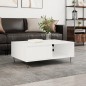vidaXL Mesa de centro madera de ingeniería blanco 90x60x35 cm vidaXL Mesa de centro madera de ingeniería blanco 90x60x35 cm