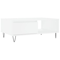 vidaXL Mesa de centro madera de ingeniería blanco 90x60x35 cm
