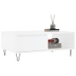 vidaXL Mesa de centro madera de ingeniería blanco 90x60x35 cm vidaXL Mesa de centro madera de ingeniería blanco 90x60x35 cm