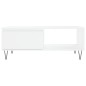 vidaXL Mesa de centro madera de ingeniería blanco 90x60x35 cm vidaXL Mesa de centro madera de ingeniería blanco 90x60x35 cm
