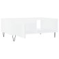 vidaXL Mesa de centro madera de ingeniería blanco 90x60x35 cm vidaXL Mesa de centro madera de ingeniería blanco 90x60x35 cm