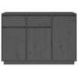 vidaXL Aparador de madera maciza de pino gris 110x34x75 cm vidaXL Aparador de madera maciza de pino gris 110x34x75 cm