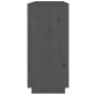 vidaXL Aparador de madera maciza de pino gris 110x34x75 cm vidaXL Aparador de madera maciza de pino gris 110x34x75 cm