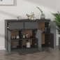 vidaXL Aparador de madera maciza de pino gris 110x34x75 cm vidaXL Aparador de madera maciza de pino gris 110x34x75 cm