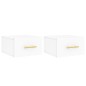 vidaXL Mesitas de noche de pared 2 uds blanco 35x35x20 cm vidaXL Mesitas de noche de pared 2 uds blanco 35x35x20 cm